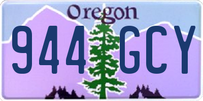 OR license plate 944GCY