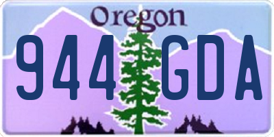 OR license plate 944GDA