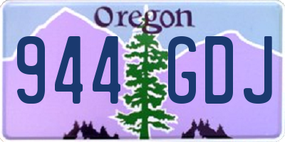 OR license plate 944GDJ