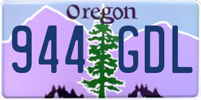 OR license plate 944GDL