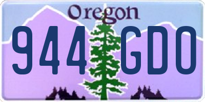 OR license plate 944GDO