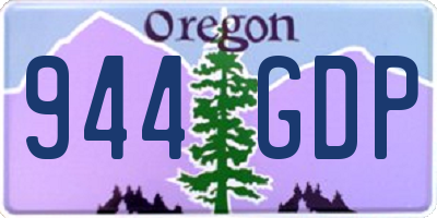OR license plate 944GDP