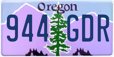 OR license plate 944GDR