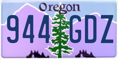 OR license plate 944GDZ