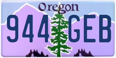 OR license plate 944GEB