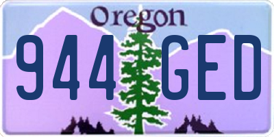 OR license plate 944GED
