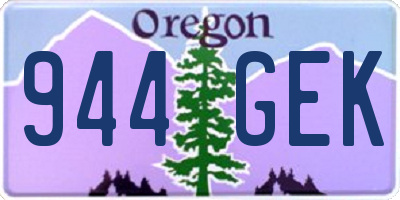 OR license plate 944GEK