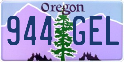 OR license plate 944GEL