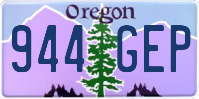 OR license plate 944GEP