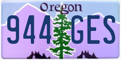 OR license plate 944GES