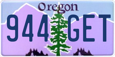 OR license plate 944GET