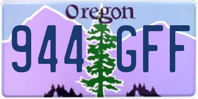 OR license plate 944GFF