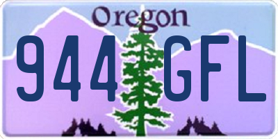 OR license plate 944GFL