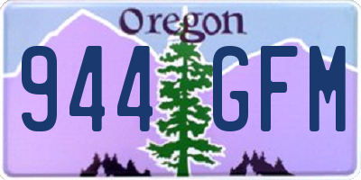 OR license plate 944GFM