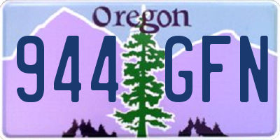 OR license plate 944GFN