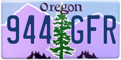 OR license plate 944GFR