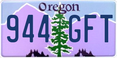 OR license plate 944GFT