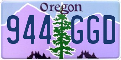 OR license plate 944GGD