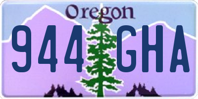 OR license plate 944GHA