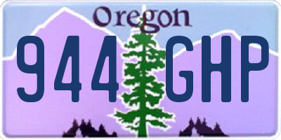 OR license plate 944GHP
