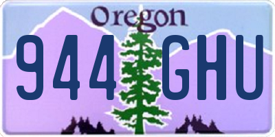 OR license plate 944GHU