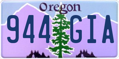 OR license plate 944GIA