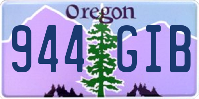 OR license plate 944GIB