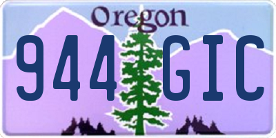 OR license plate 944GIC
