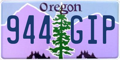 OR license plate 944GIP