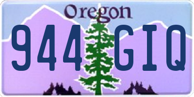OR license plate 944GIQ