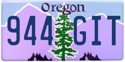 OR license plate 944GIT