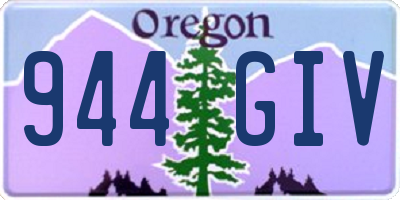 OR license plate 944GIV