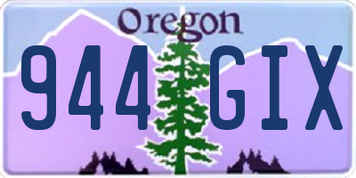 OR license plate 944GIX