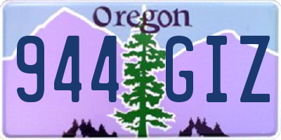 OR license plate 944GIZ