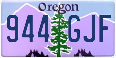 OR license plate 944GJF