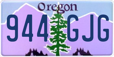 OR license plate 944GJG