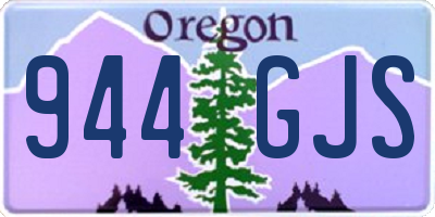 OR license plate 944GJS
