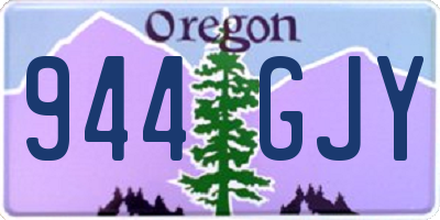 OR license plate 944GJY