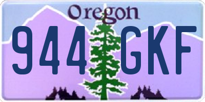 OR license plate 944GKF