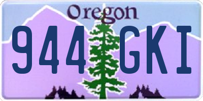 OR license plate 944GKI