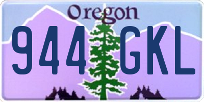 OR license plate 944GKL