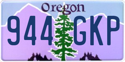 OR license plate 944GKP