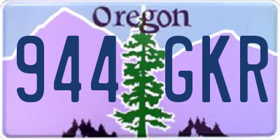 OR license plate 944GKR