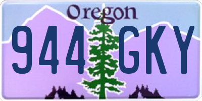 OR license plate 944GKY