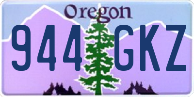 OR license plate 944GKZ