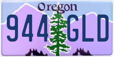 OR license plate 944GLD