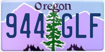OR license plate 944GLF