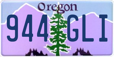 OR license plate 944GLI