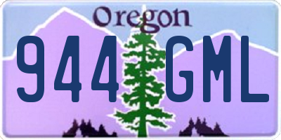 OR license plate 944GML