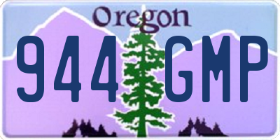 OR license plate 944GMP
